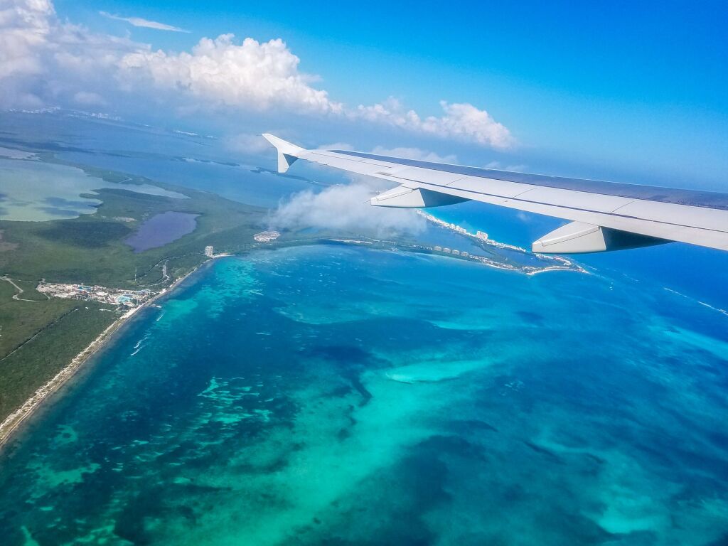 Yucatan Peninsula from the sky, Mexico