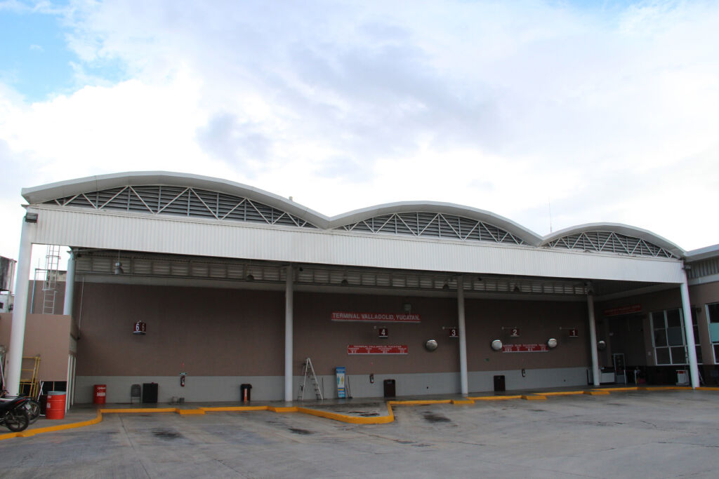 Bus terminal in Valladolid, Yucatan