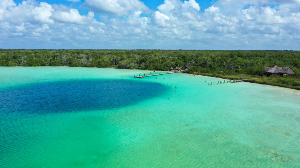 Kaan Luum lagoon on vacation in Mexico