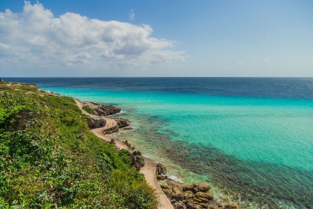 Garrafon Natural Reef Park, beautiful island of Isla Mujeres, Mexico